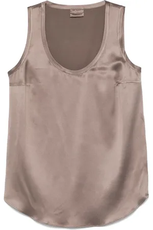Brunello Cucinelli Mujer, Camisetas, Marrón, Talla: M
