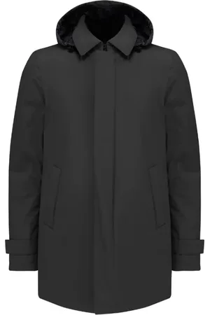 HERNO Hombre, Abrigos, Negro, Talla: L