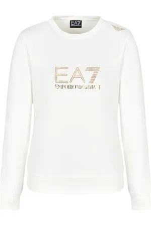 EA7 Mujer, Camisetas, Blanco, Talla: M