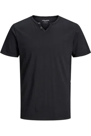 JACK & JONES Hombre, Camisetas, Negro, Talla: S