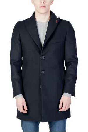 MULISH Hombre, Abrigos, Azul, Talla: M