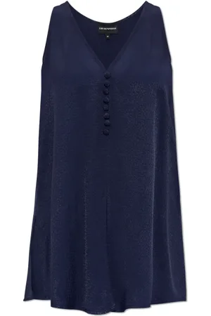 Emporio Armani Mujer, Camisetas, Azul, Talla: 2XS