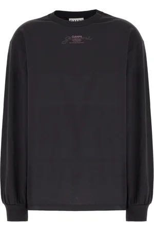 Ganni Mujer, Camisetas, Negro, Talla: S