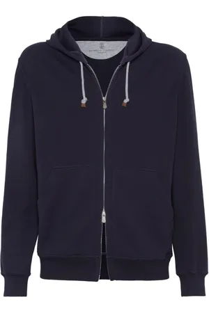 Brunello Cucinelli Hombre, Sudaderas, Azul, Talla: L