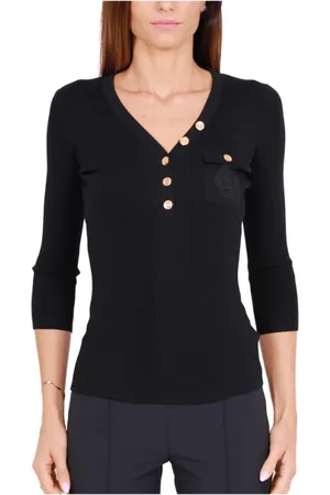Elisabetta Franchi Mujer, Camisetas, Negro, Talla: M