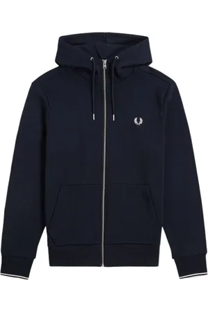 Fred Perry Hombre, Sudaderas, Azul, Talla: M