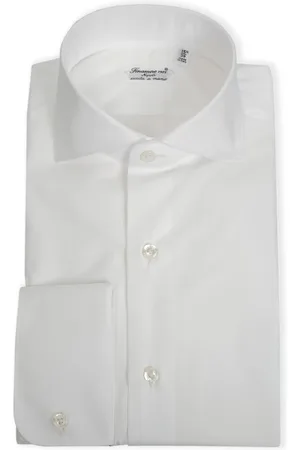 Finamore Hombre, Camisas, Blanco, Talla: XL