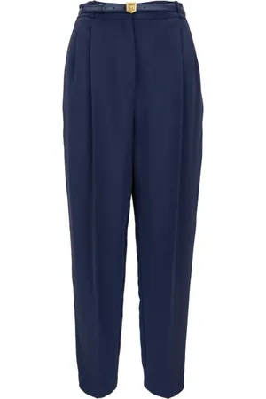 Elisabetta Franchi Mujer, Pantalones, Azul, Talla: S