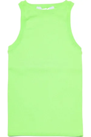 Msgm Mujer, Camisetas, Verde, Talla: M