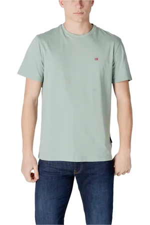 Napapijri Hombre, Camisetas, Verde, Talla: S