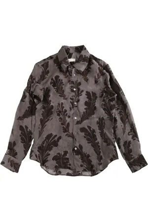 DRIES VAN NOTEN Hombre, Camisas, Gris, Talla: L