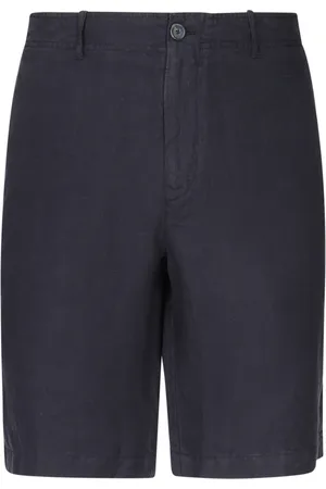 FEDELI Hombre, Pantalones cortos, Azul, Talla: L