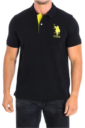 U.S. Polo Assn. Hombre, Camisetas, Negro, Talla: M