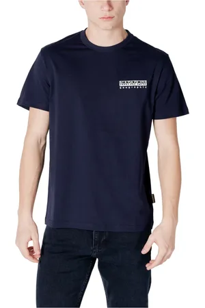 Napapijri Hombre, Camisetas, Azul, Talla: S