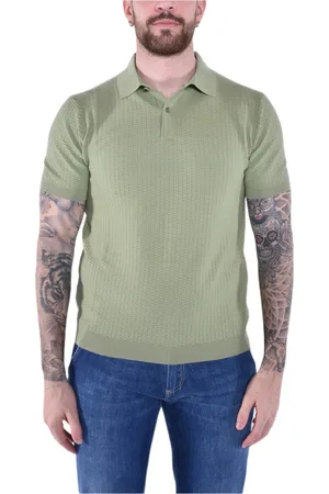 KANGRA CASHMERE Hombre, Camisetas, Verde, Talla: S