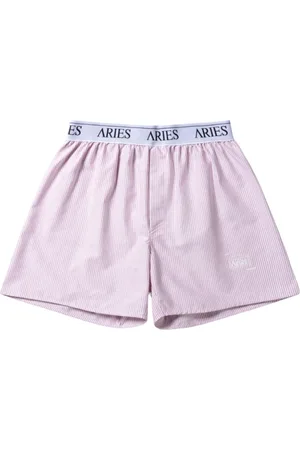 ARIES Hombre, Pantalones cortos, Rojo, Talla: L