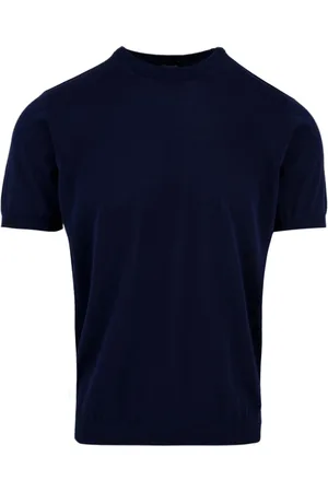 DRUMOHR Hombre, Camisetas, Azul, Talla: L