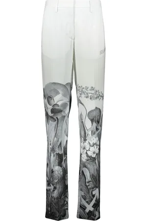 OFF-WHITE Mujer, Pantalones, Blanco, Talla: 2XS