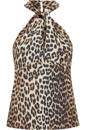 Ganni Mujer, Camisetas, Marrón, Talla: S