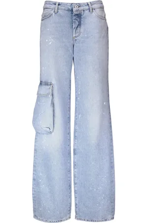OFF-WHITE Mujer, Vaqueros, Azul, Talla: W26