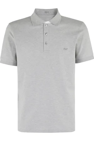 FAY Hombre, Camisetas, Gris, Talla: L