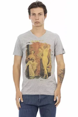 Trussardi Hombre, Camisetas, Gris, Talla: L