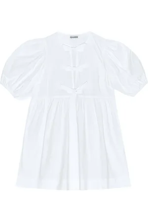 Ganni Mujer, Vestidos, Blanco, Talla: S