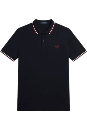 Fred Perry Hombre, Camisetas, Azul, Talla: 3XL