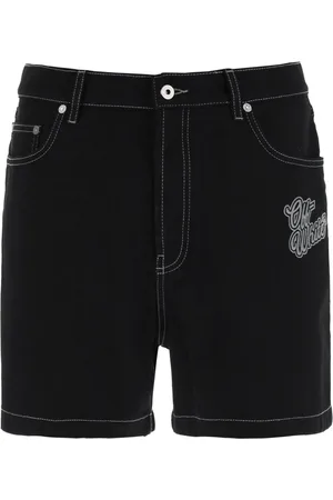 OFF-WHITE Hombre, Pantalones cortos, Negro, Talla: W31