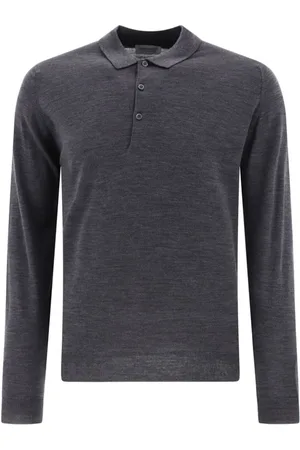 JOHN SMEDLEY Hombre, Camisetas, Negro, Talla: L