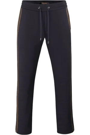 MOORER Hombre, Pantalones, Azul, Talla: 2XL