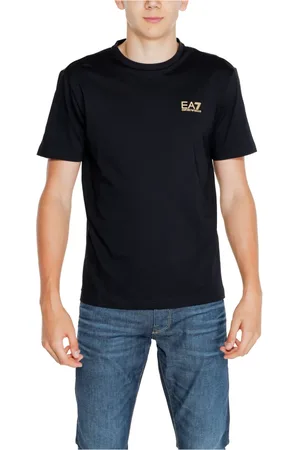 EA7 Hombre, Camisetas, Negro, Talla: L