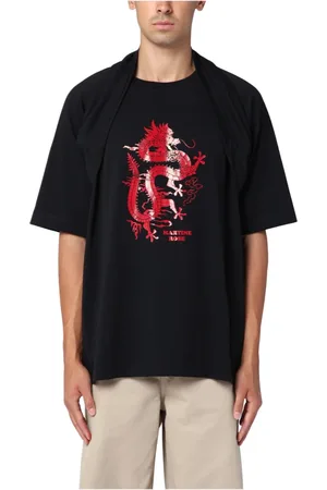 MARTINE ROSE Hombre, Camisetas, Negro, Talla: L
