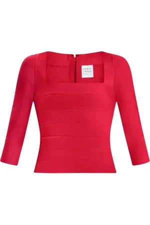 Hervé Léger Mujer, Blusas y Camisas, Rojo, Talla: S