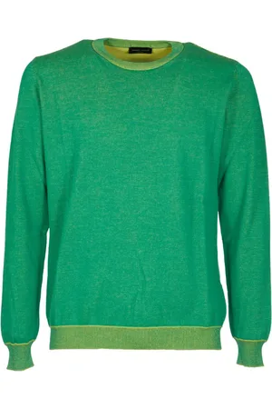 Roberto Collina Hombre, Jerseys, Verde, Talla: M