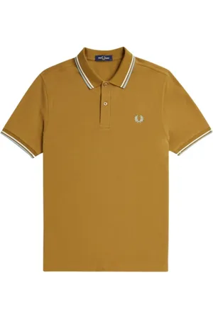 Fred Perry Hombre, Camisetas, Marrón, Talla: L
