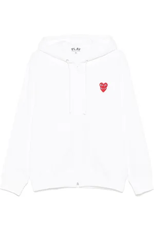 Comme des Garçons Hombre, Sudaderas, Blanco, Talla: L