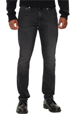 Calvin Klein Hombre, Vaqueros, Negro, Talla: W34 L32