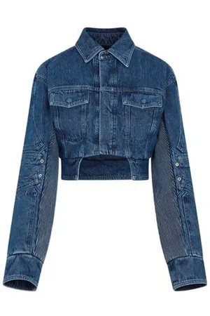OFF-WHITE Mujer, Chaquetas, Azul, Talla: 2XS