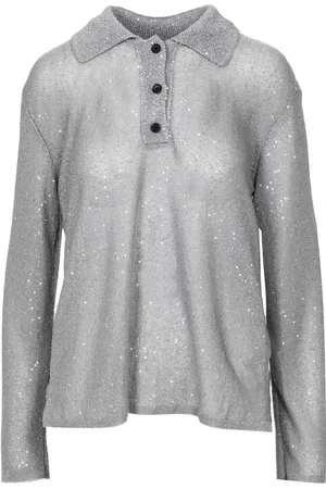 Msgm Mujer, Blusas y Camisas, Gris, Talla: M