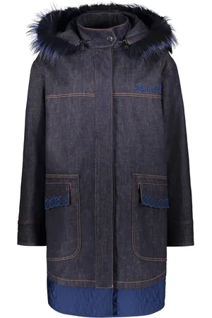 Fendi Mujer, Abrigos, Azul, Talla: S