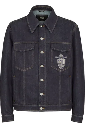 Fendi Hombre, Chaquetas, Azul, Talla: S