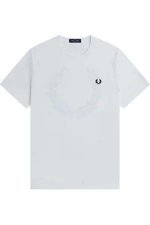 Fred Perry Hombre, Camisetas, Blanco, Talla: L