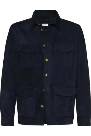 Brunello Cucinelli Hombre, Chaquetas, Azul, Talla: S