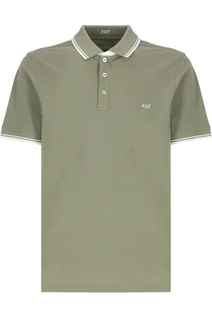 FAY Hombre, Camisetas, Verde, Talla: L