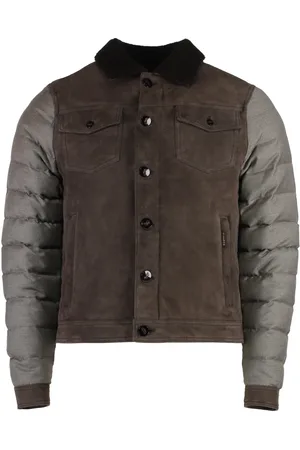 MOORER Hombre, Chaquetas, Marrón, Talla: S