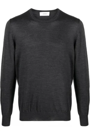 LARDINI Hombre, Jerseys, Gris, Talla: L