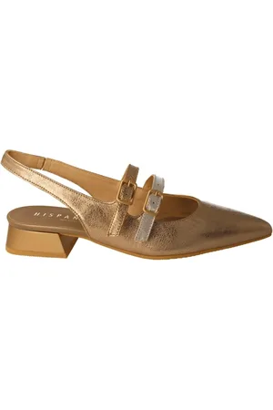 Hispanitas Mujer, Zapatos, Amarillo, Talla: 39 EU