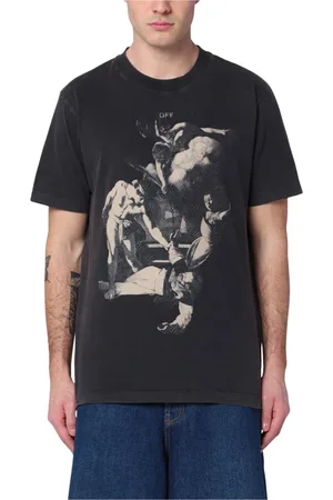 OFF-WHITE Hombre, Camisetas, Negro, Talla: L