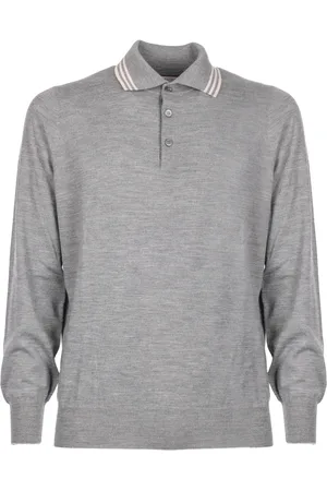 Brunello Cucinelli Hombre, Camisetas, Gris, Talla: M